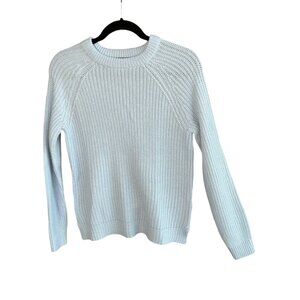 Vero Moda Light Blue Crewneck Sweater Ribbed Knit Size Small